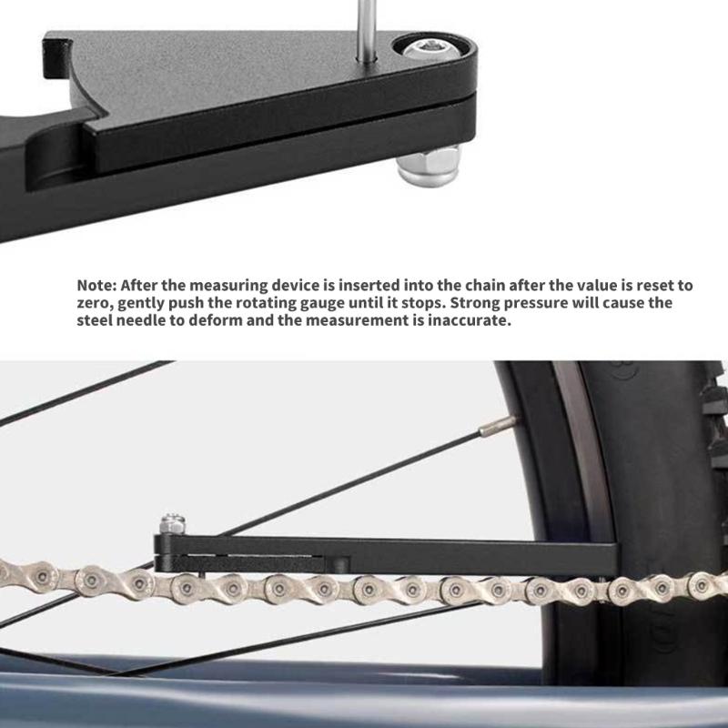 Portable Bike Chain Checking Tool with Easily Read Scale Corrosion Resistant Chain Wear Gauge for Cycling Enthusiasts