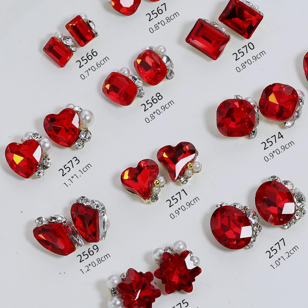 5 bucăți Nail Art Strass Decorație pentru manichiură DIY Adaugă modă unghiilor tale pentru femei și fete