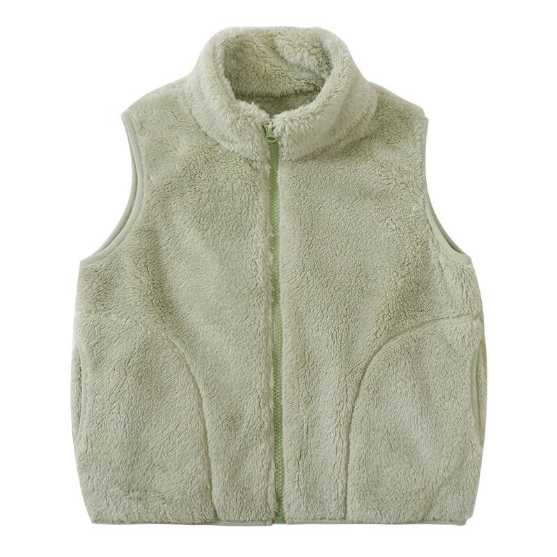 Men's and Women's Parent-Child Fleece Vests - Thick, Warm, Sleeveless Jackets for Autumn and Winter