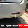 For Toyota Sienna   Chrome Car Rear Fog Light Lamp Cover Trim Tail Foglight Bezel Garnish Trims Accessories