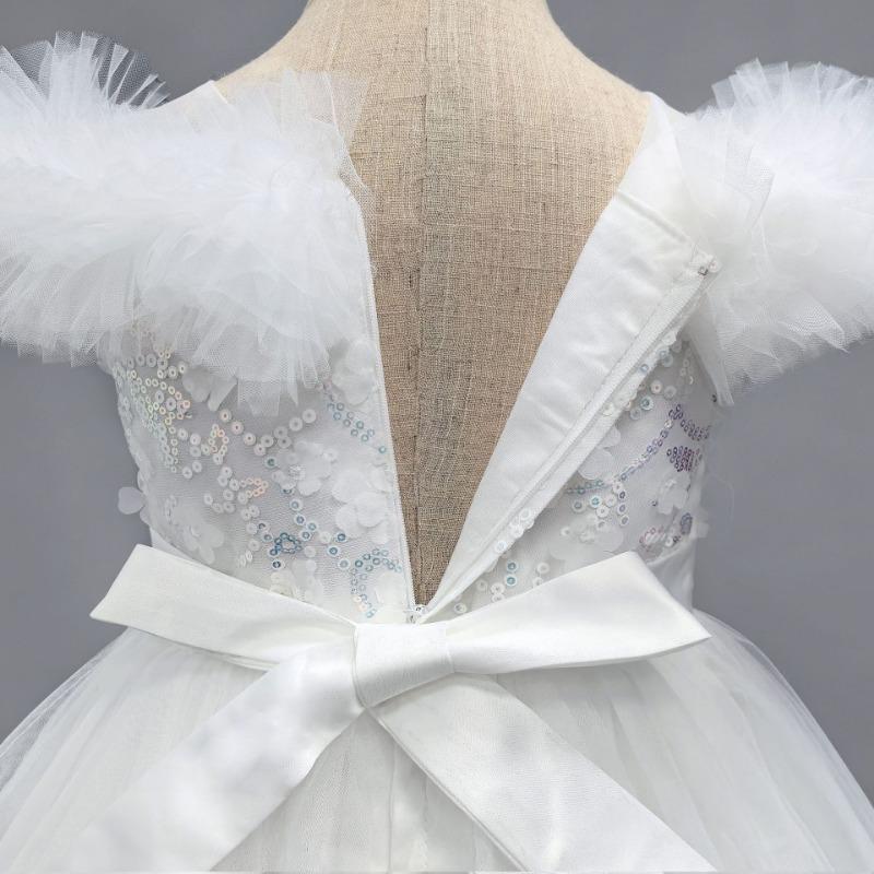 Girls Navy Blue Tulle Princess Ball Gown Flower Girl Dress