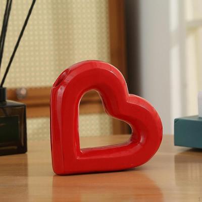 Plant Pot Resin Flower Vase Decorative Table Centerpiece Floral Arrangement Heart Shaped for Living