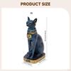 Cat Bastet Statue Figurine Tabletop Decoration Animal Sculpture Ancient Collectible for Living Room