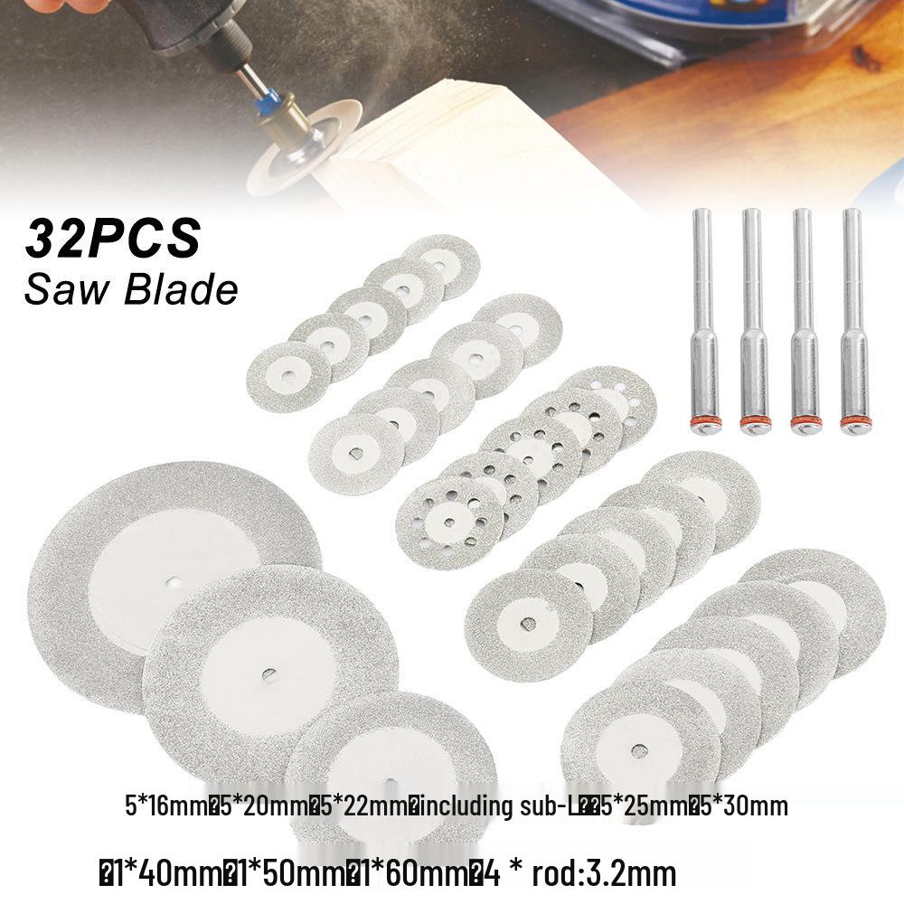 Power Drill Circular Saw Blade Set - High-Speed Steel Thin Cutting Disc for Woodworking and Electric Grinder