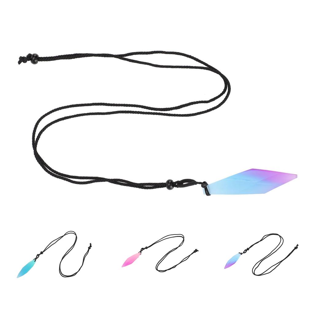 Naszyjnik z wisiorkiem świecącym w ciemności, żywica, świecący, luminescencyjny wisiorek, nieregularny kształt, matowy