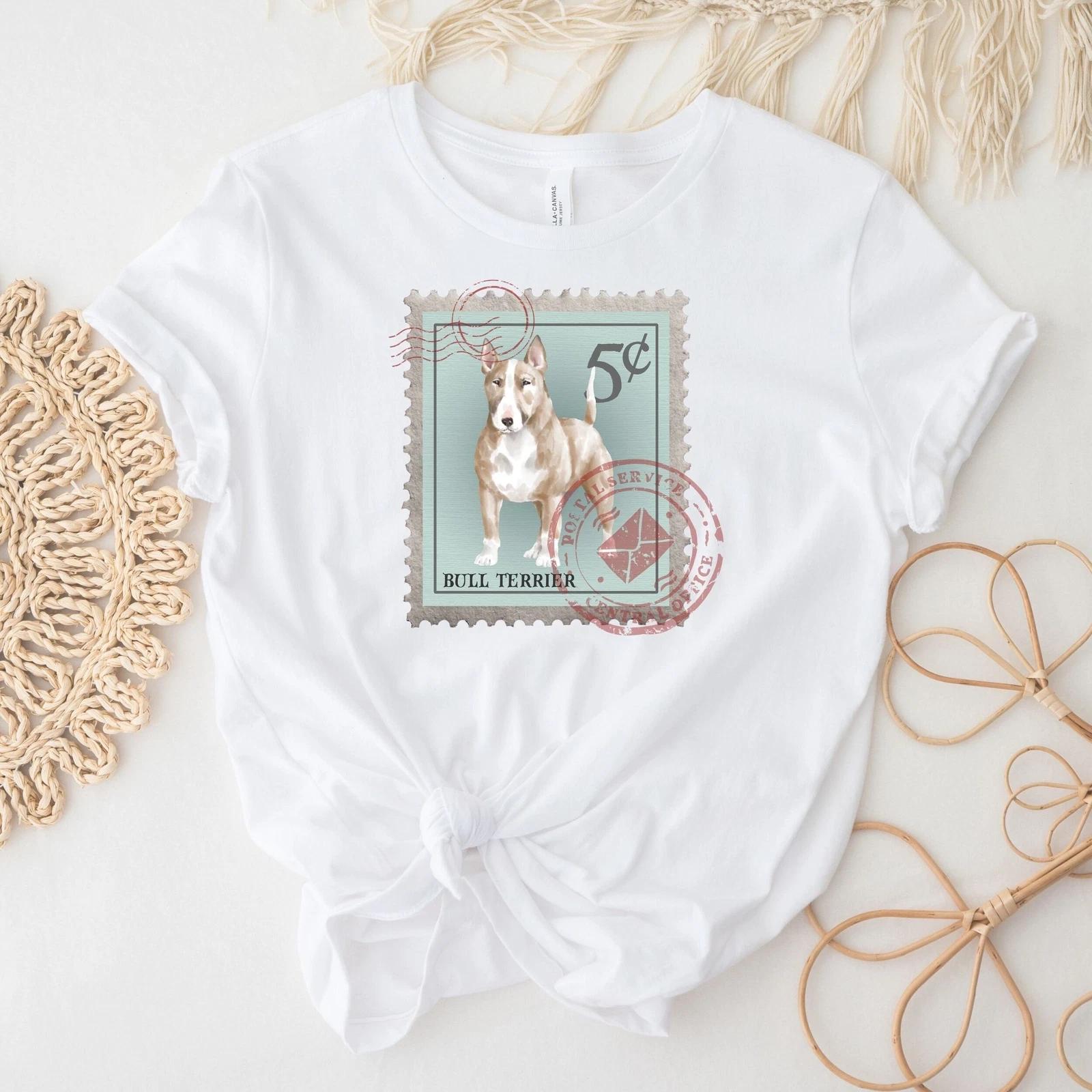 Bull Terrier Postage Stamp Shirt S