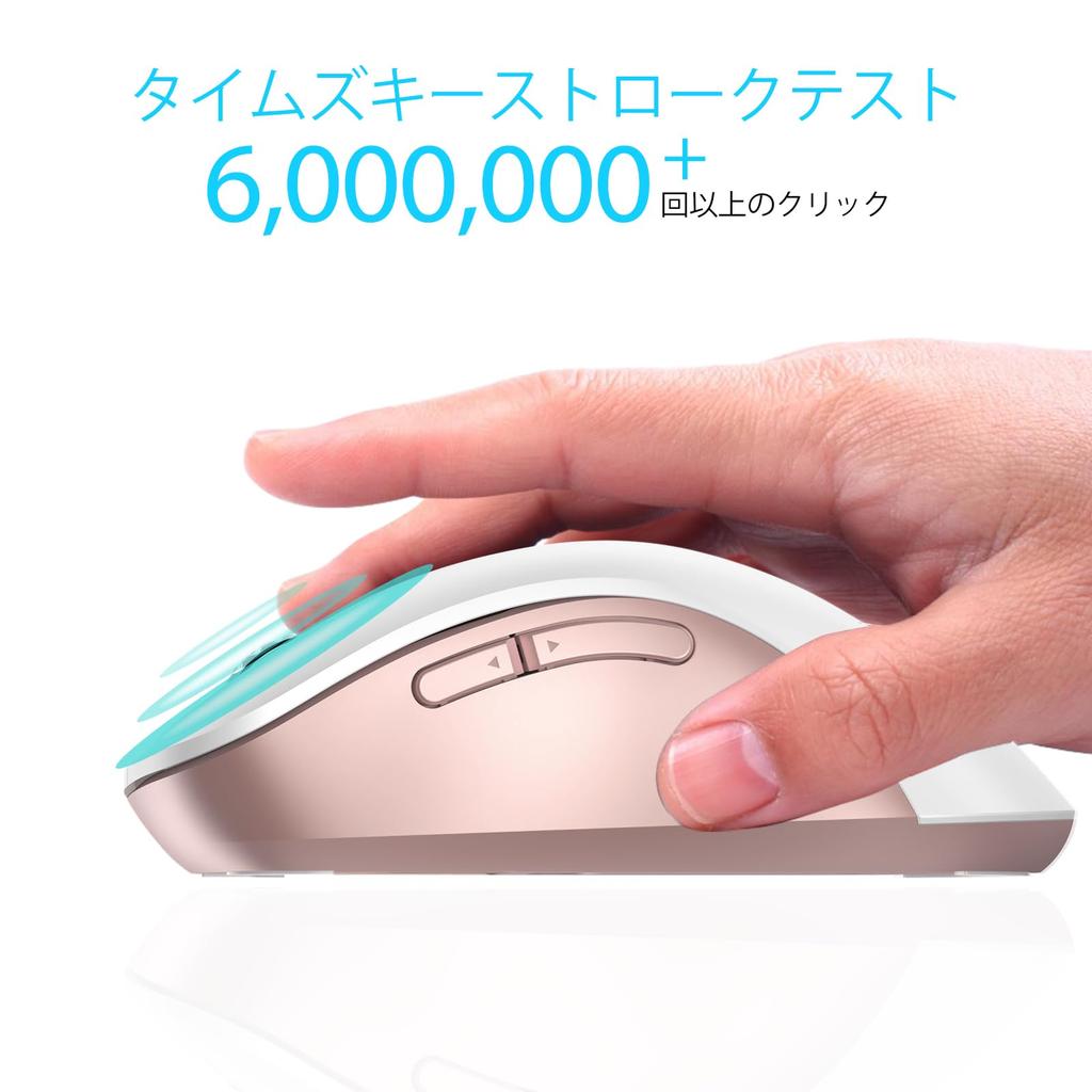 Memzuoix 2.4G Wireless Mouse, 1400 DPI Wireless Computer Mouse (with USB Receiver), Portable USB Wireless Mouse, Cordless Mouse (for Laptops, PCs,