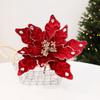 DIY Craft Christmas Tree Artificial Flower Lifelike Flocked Magnolia Flowers  Holiday Party
