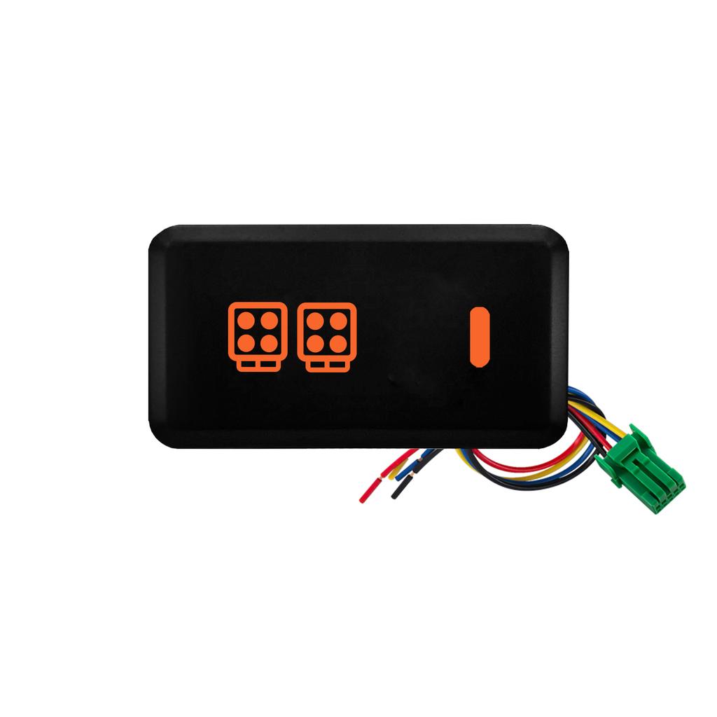 Universal Car Push Switch Button DRL Fog Light Power Fan Heating Radar Music for Toyota Land Cruiser LC100 4700 4500 LX470 Prado