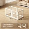 Full Transparent Dog Fence Acrylic Small Dogs Playpen Indoor Pet Puppy Dogs Enclosure Bed Accessories Pets Cat Dog Baby Barrier
