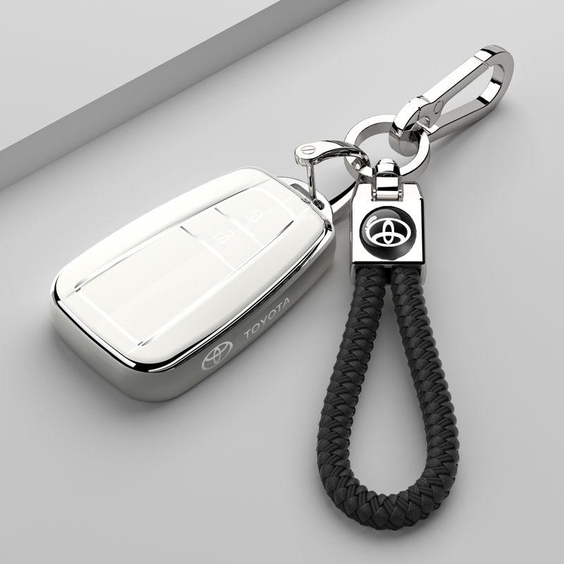 Soft TPU Car Key Cover Case Shell Fob For Toyota Prius Camry Corolla C-HR CHR RAV4 Prado 2018 Protection Keychain Accessories