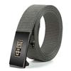 Men'S Toothless Automatic Buckle Woven Canvas Belt Belt Casual Nylon Tactical Pants Belt Military Training Outdoor Belt