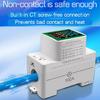 Single Phase Energy Meter Din Rail Electricity Usage Monitors AC50-300Volt 0-100A Voltmeter Ammeter Watt Kwh