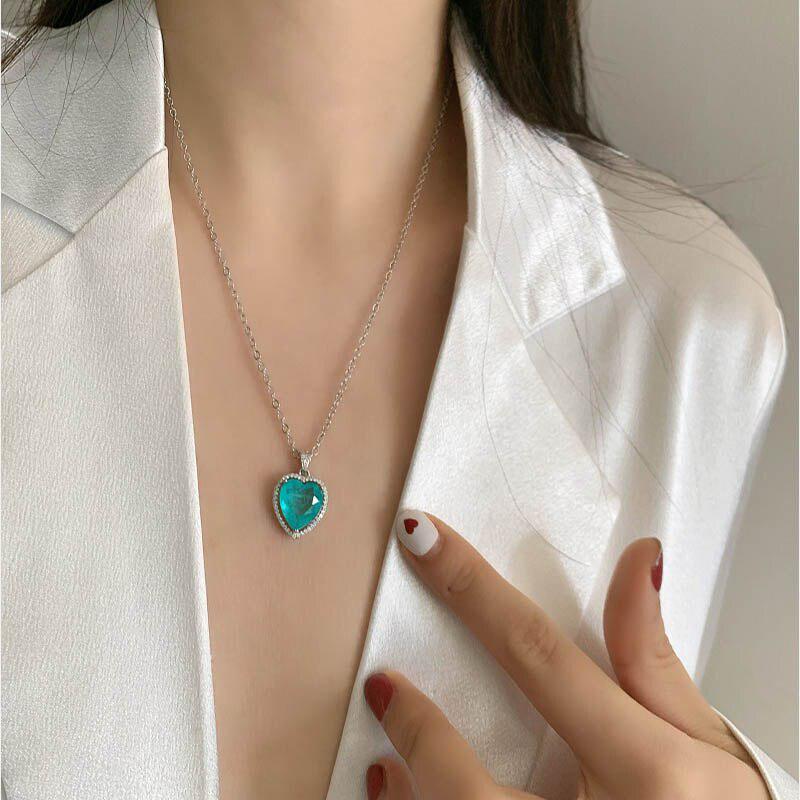 Lindon Necklace 12*12mm Heart Shaped Pendant Fashion Jewelry For Female Wedding Party