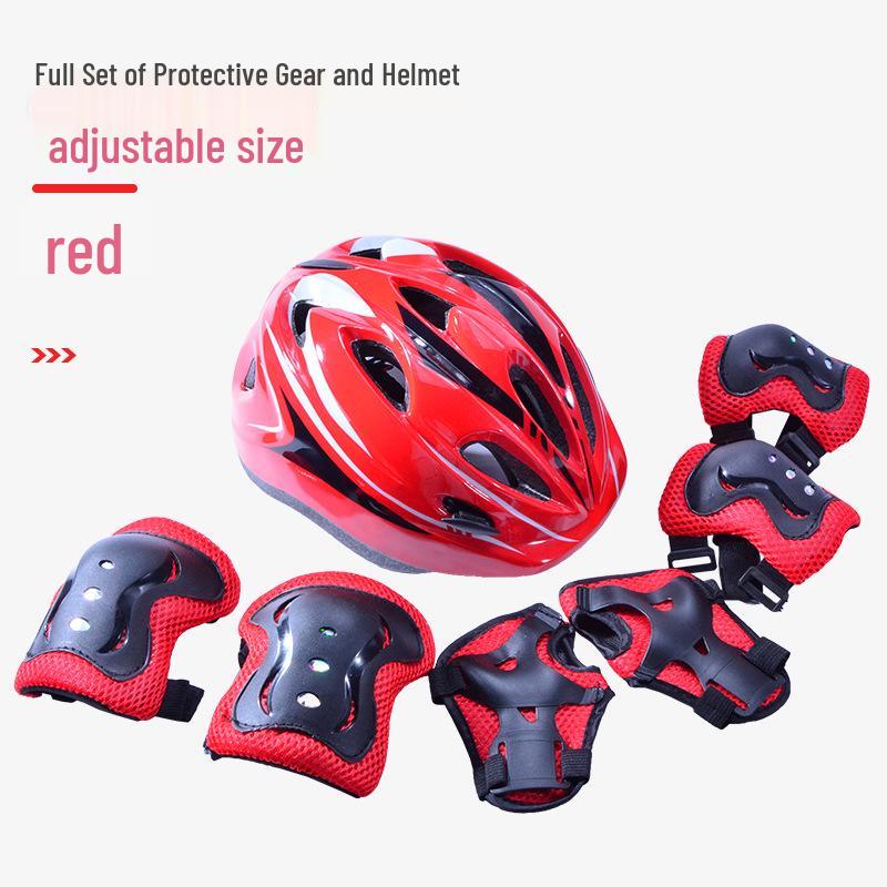 Kinder Skateboard & Fahrrad Schutzausrüstungsset mit Sicherheitshelm und Knieschonern