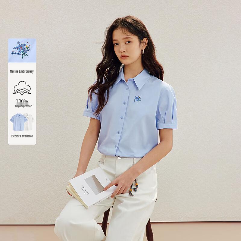 

INMAN Women s Marine Embroidery Polo Shirt S