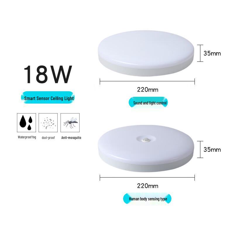 Meng Pao LED Three-Proof Smart Induction Ceiling Light