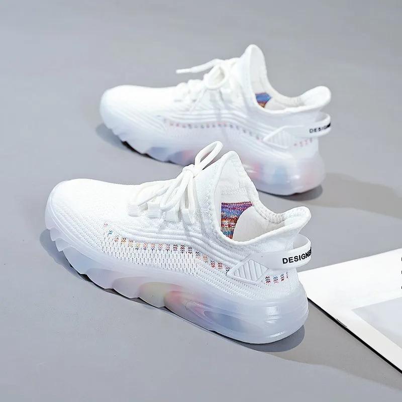 Women's Fashion Platform Sport Shoes Autumn Breathable Outdoor Running Sneakers Lightweight Casual Tennis Shoes