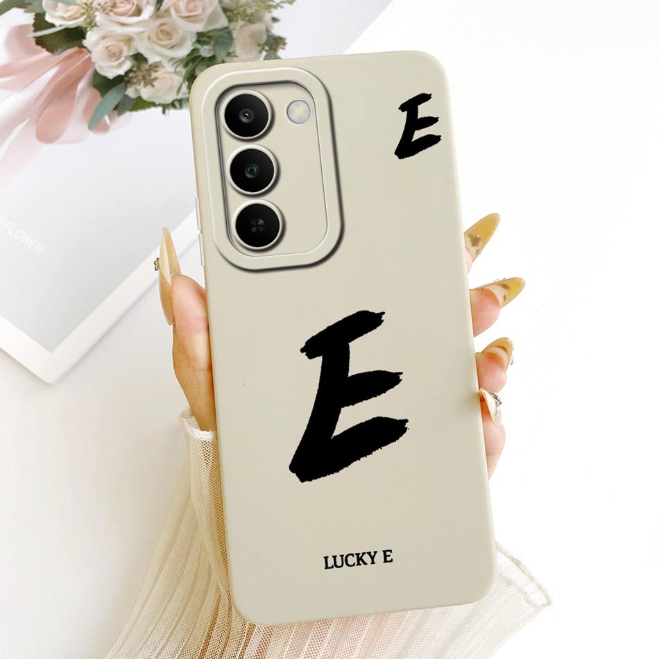 For Realme C83 Lucky Initial Letter Phone Case For Realme C83 C 83 5G Soft Silicone Cases Bumpers