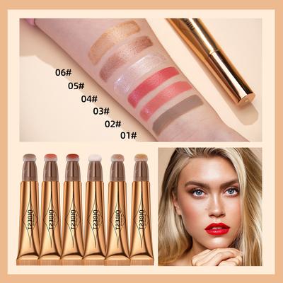 Multifunctional Makeup Pen Blush Highlighter Contouring Pen Pearl Fine Shine Matte Naturally Brightens Face Makeup