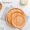 Japanese Style Round Bamboo Serving Tray