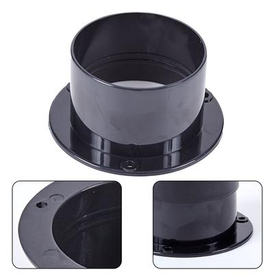 Round Shape Straight Pipe Wall-mounted 1PC 75mm ABS