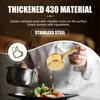 Stainless steel measuring cup and spoon combination set stacked kitchen measuring cup and spoon suitable for home cooking baking