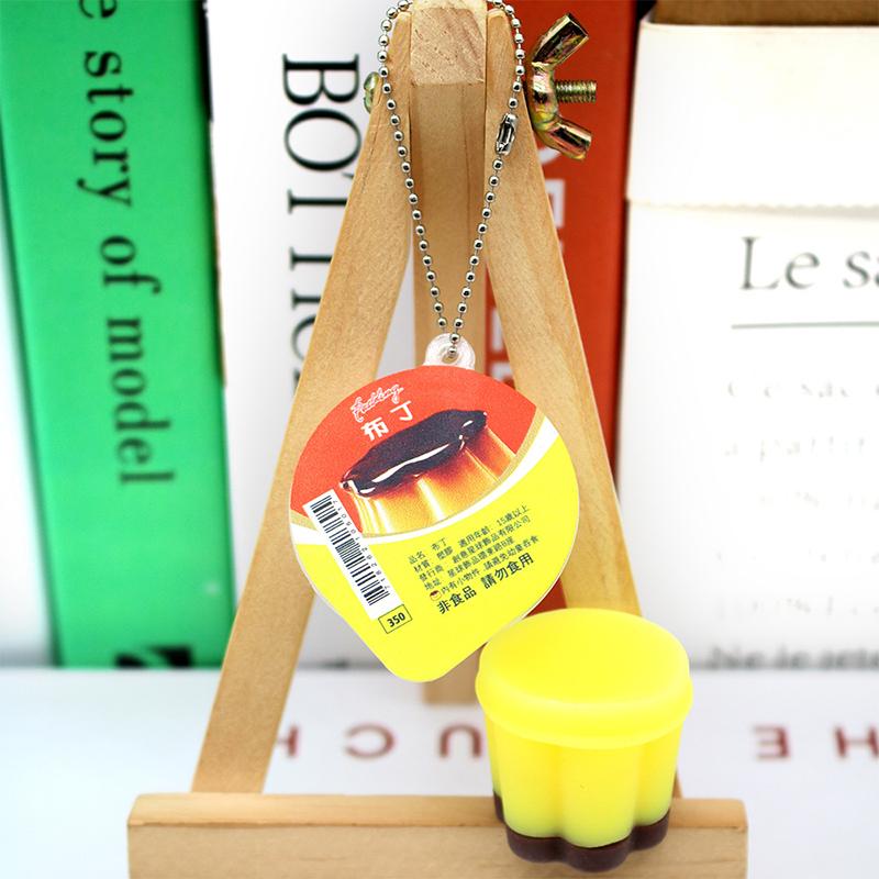 Squishy Fidget Toy Nowość Pudding Ściskaj Dekompresuj Zabawka Brelok Urocze Zabawki Antystresowe Zawieszka do Plecaka Dzieci Dorośli Prezent