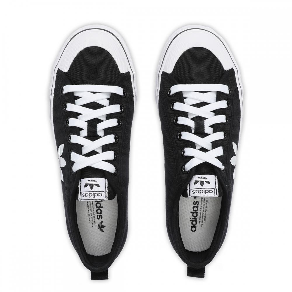 adidas gazelle silver green womens Adidas Nizza Trefoil Shoes Women's Shoes Black main image 1