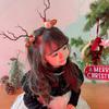 Plush Children Deer Antler Hair Clip Bowknot Christmas Hat Headabnd Lovely Elk Hair Clip  Girls