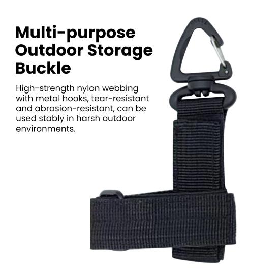 Outdoor Multi-function Glove Storage Buckle Adjustable Camping Hiking Backpack Multi-purpose Tools Rope Hanging Fastener Tape Webbing Carabiner