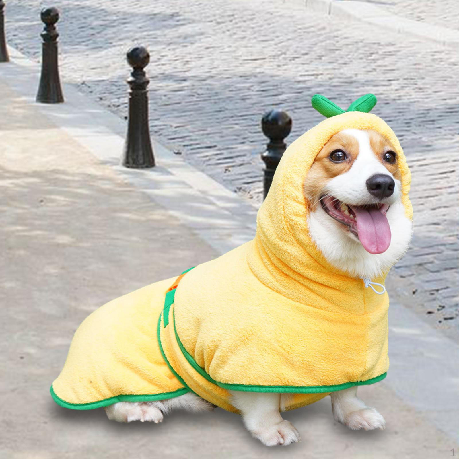

Удобный собачий халат: Плюшевое и быстросохнущее полотенце для собак для купания на пляже. S