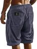Back Pocket Black Label Men's Corduroy Summer Shorts - Loose, Casual, Multi-color Drawstring Pants