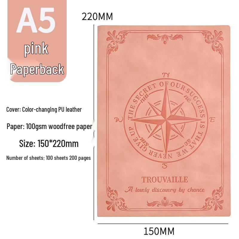 Ретро-дневник для девушек с замком и отпечатком пальца для студентов колледжа