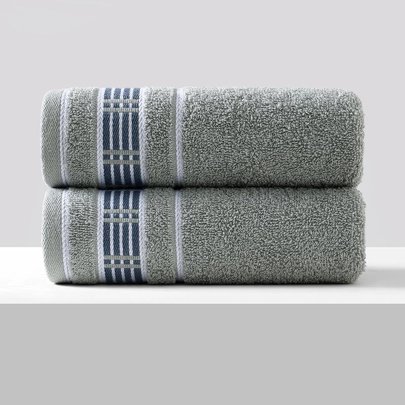 Soft, Absorbent Polyester-Cotton Towels - Thickened for Household Use, Face Wash, and Gifts