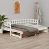 Day and Night - Day and Night Removable Sofa Bed Solid White Pine Wood 2x(80x200) Cm