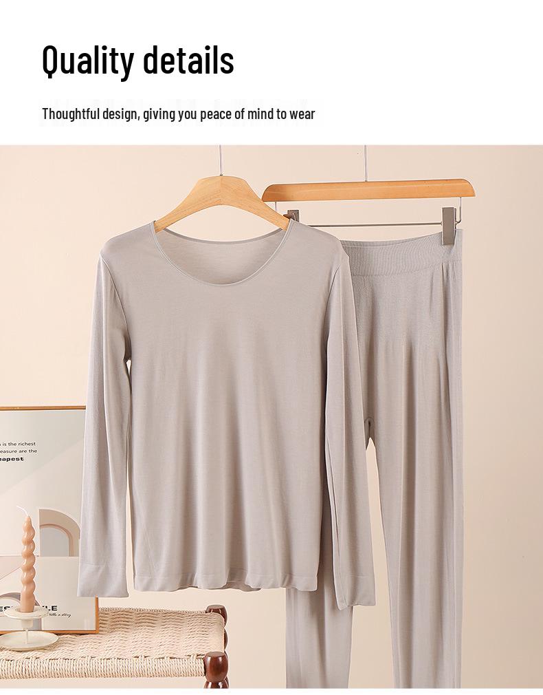 2025 Nahtloses Damen Thermo Body Shaping Unterwäscheset für Herbst & Winter.