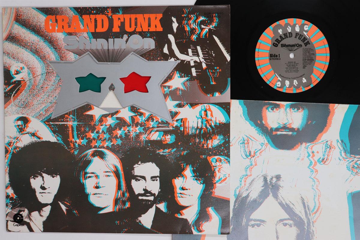 

LP Record GRAND FUNK Shinin On ECP80995 CAPITOL 1974 Japan Rock Used