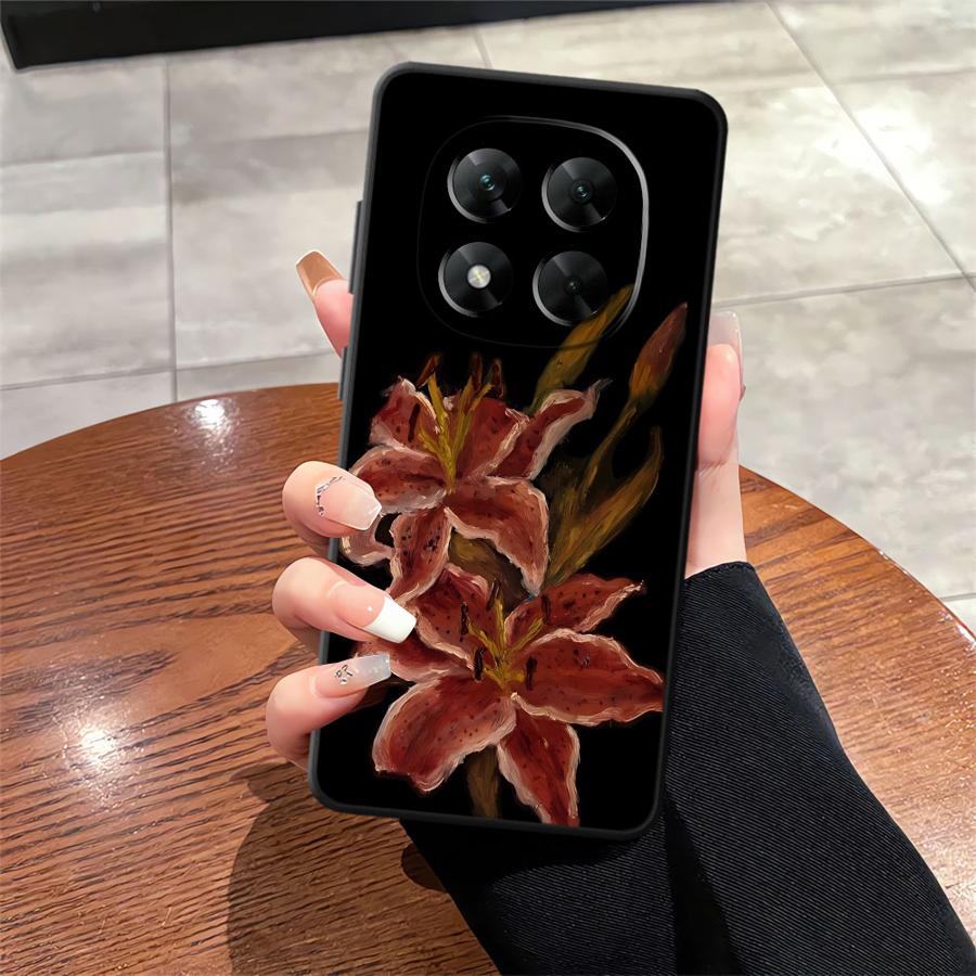 Lily Orchid Flower Print Funda Phone Cover Case for Xiaomi Redmi Note 9 7 8 12 Pro 11s 12s 10S 9S 10 14 11 13 Pro Plus