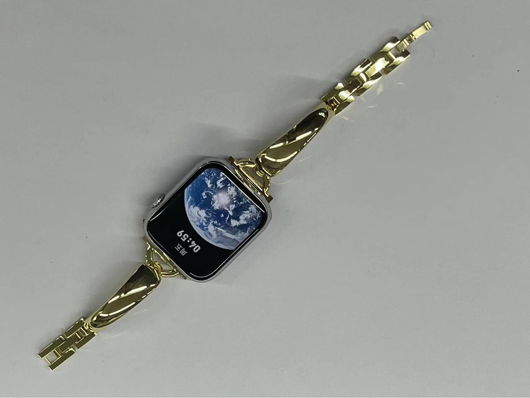 

Женский браслет из нержавеющей стали D-образной формы, изогнутый, прозрачный, для смарт-часов 20mm