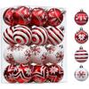 Bola de Natal Decoração de Árvore de Natal Enfeites Pendentes para Decoração de Casa Ano Novo 2024 Navidad Bola Pendente Acessórios