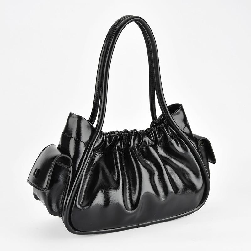 Stilvolle einseitige Umhängetasche mit Wolkenfalten, einzigartigem Design und einer Handtasche für Damen im Hongkong-Stil