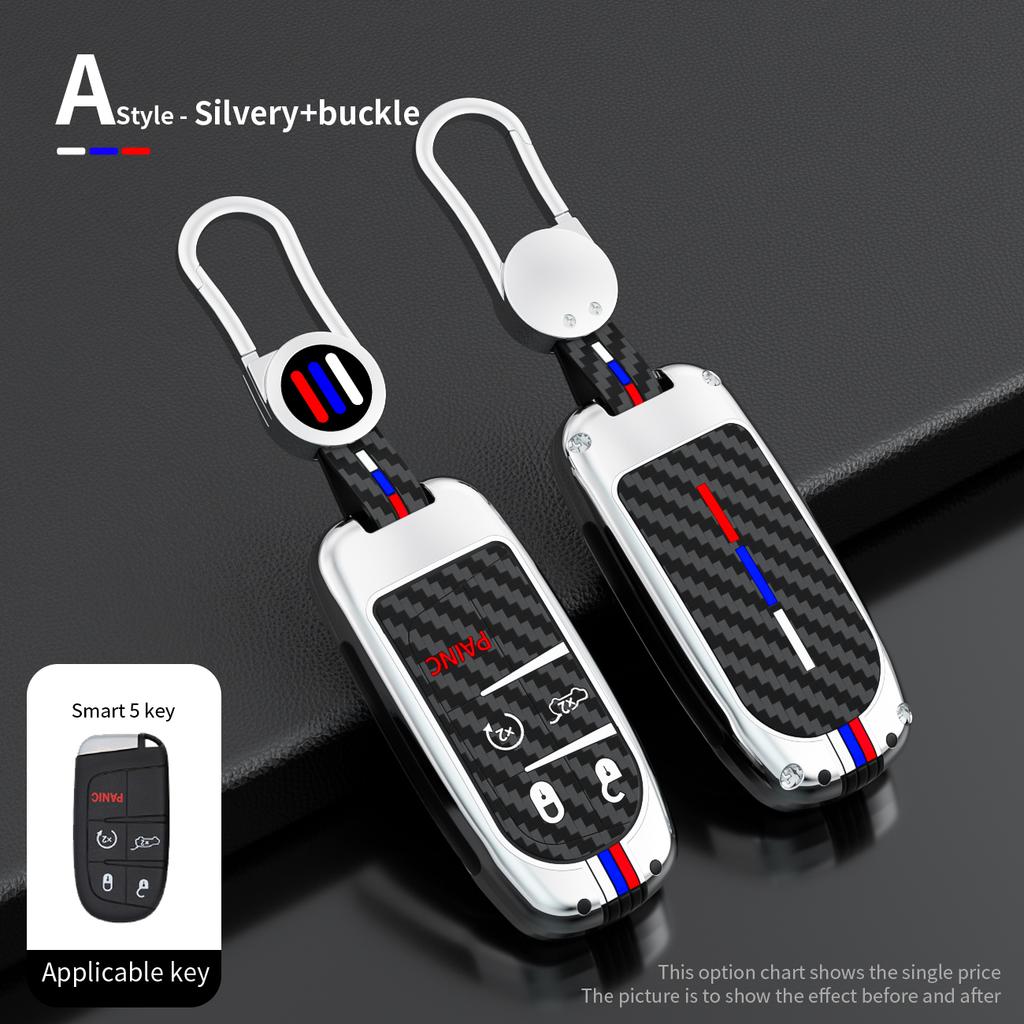 Car Key Case Full Cover for Jeep Grand Cherokee Renegade Fiat Freemont Dodge Charger Challenger Durango Journey Accessories