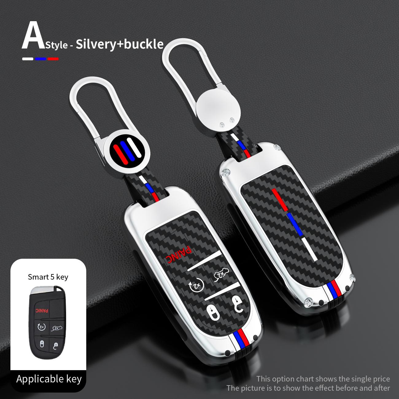 

Чохол для ключа автомобіля Повний захист для Jeep Grand Cherokee Renegade Fiat Freemont Dodge Charger Challenger Durango Journey Аксесуари