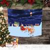 Christmas Tapestry Christmas Background Layout Cloth Living Room Santa Claus Hanging Cloth