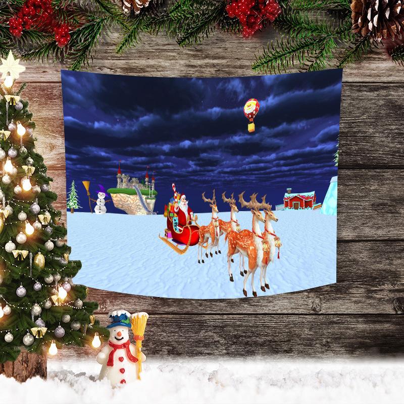 Vánoční tapiserie Vánoční pozadí Layout Látka Obývací pokoj Santa Claus závěs