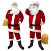 Kostým Santa Clause Kostým Santa Oblek Santa Vánoční oblečení Pro Halloween Cosplay Set Červený Dárek