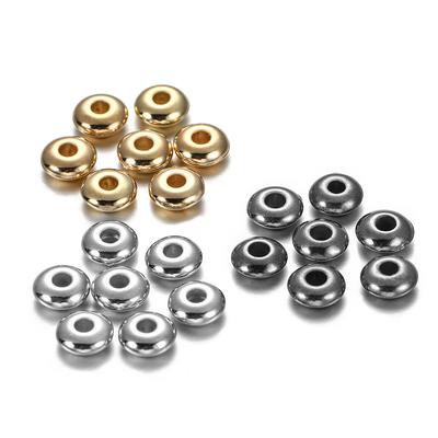 200-400 Stück CCB mehrere Stile Charm Spacer Perlen Rad Perle flache runde lose Perlen für DIY Schmuckherstellung Zubehör Zubehör