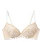 Bra with Clean Slimming High Side Fits Up To G Large Size Brush Bra BYK307 OC D70 [Amphi] Sides, Silhouette, Design, Cup, [#BRAshUP Up] Women's