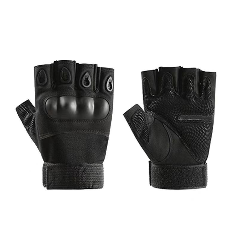 

Men s Tactical Half-Finger Gloves for Cycling, Hiking, Climbing, and Combat - Protective, Durable, and Wear-Resistant Large